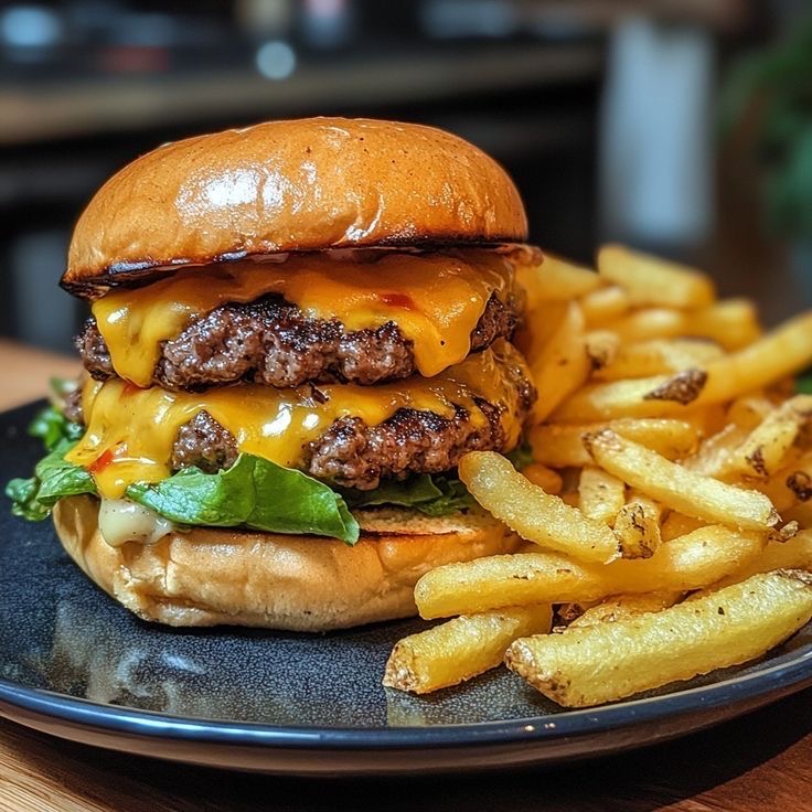 Burger, double cheese